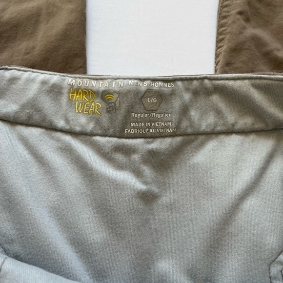 Mountain Hardwear Athletic Hiking Convertible Pants / Shorts Khaki Color Sz L - Picture 4 of 14